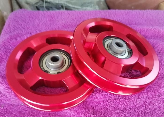 Vật liệu hợp kim thương mại Thiết bị tập thể dục Bánh xe ròng rọc cho câu lạc bộ sức khỏe