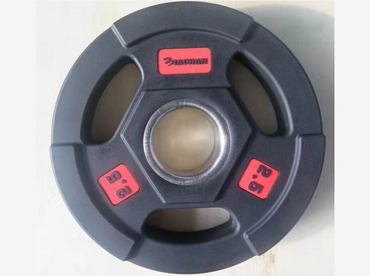 Đơn vị Trọng lượng 2,5lb đến 20kgs Đĩa tập luyện trọng lượng Vật liệu cầm tay cao su sắt bền lý tưởng cho các thiết bị tập luyện sức mạnh phòng tập thể dục